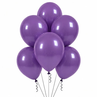 Latex Metallic Helium Balloon - Lavender Purple - 12 Inch