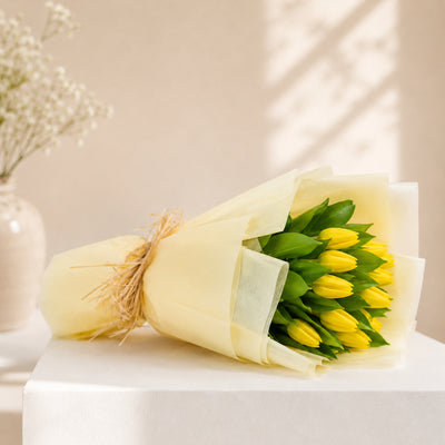Yellow Tulip Flower Bouquet
