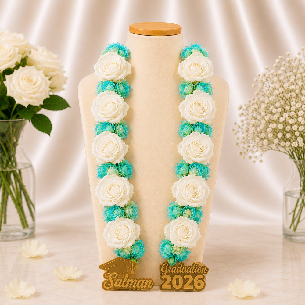 Personalized Graduation Necklace - Flower Collar