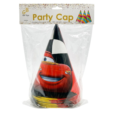 Disney Pixar Car Theme Party Hat - Party Cap - Pack Of 10Pcs