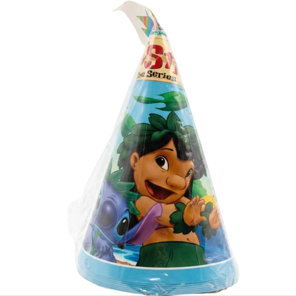Lilo & Stitch Theme Party Hat - Party Cap - Pack Of 10Pcs