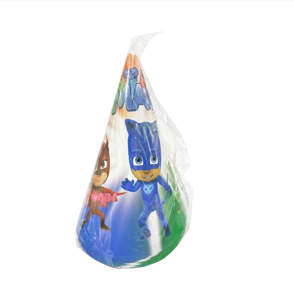 Pj Mask Theme Party Hat - Party Cap - Pack Of 10Pcs