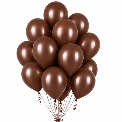 Sempertex Latex Helium Balloons - Chocolate - 12 Inch