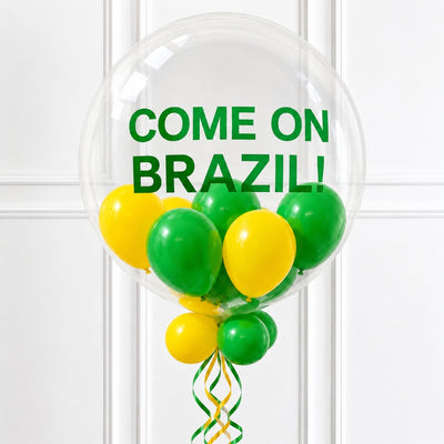 World Cup Brazil Team Bobo Balloon Combo Set - With Helium
