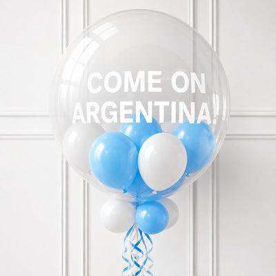 World Cup Argentina Team Bobo Balloon Combo Set - With Helium