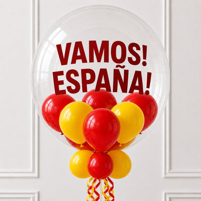 World Cup Spain Team Bobo Balloon Combo Set - With Helium