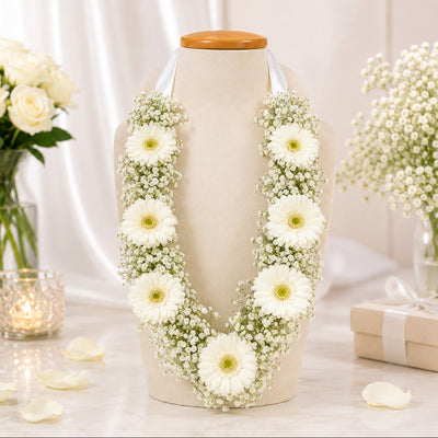 Elegant Bridal Flower Necklace - Flower Collar