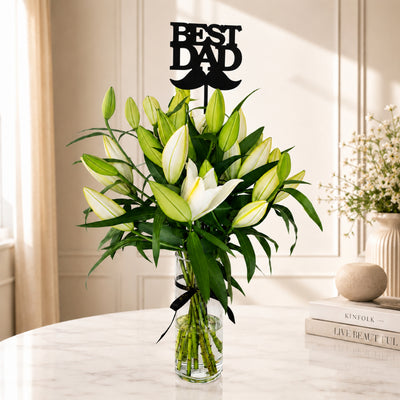 Father's Day Floral Vase Arrangement
