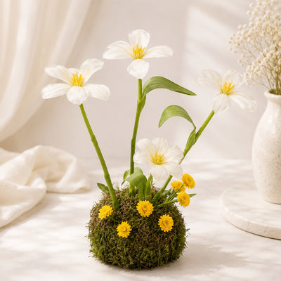 White Open Tulips Flower Arrangement