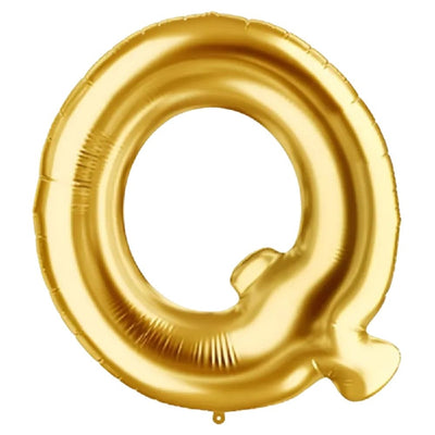 Party Decoration Alphabetic Letter Q Foil Balloon - Gold Colour - 40 Inches