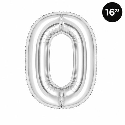 Party Decoration Alphabetic Letter O Foil Balloon - Silver Colour - 16 Inches