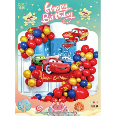 Disney Cars Theme Birthday Party Decoration Balloon Garland Arch Kit