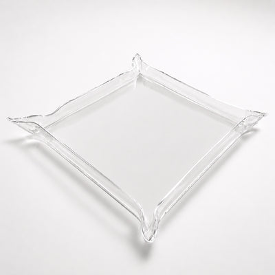 Clear Acrylic Square Tray - 24x24x3 cm