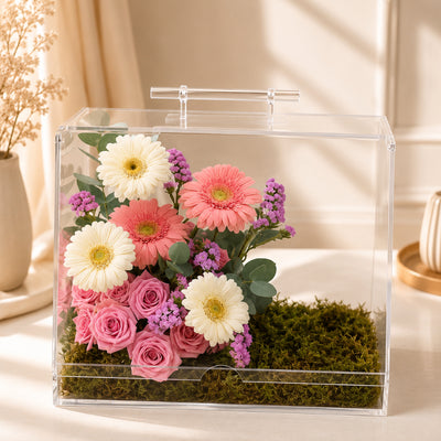 Luxury Floral Acrylic Gift Box