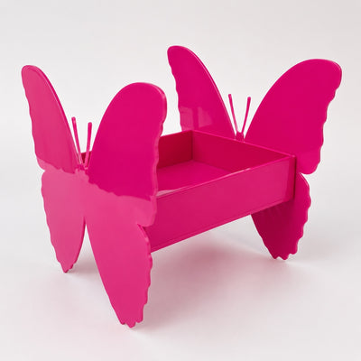 Butterfly Theme Acrylic Gift Box - Pink - 28X23X22 cm