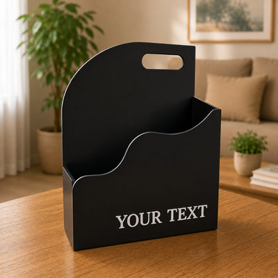 Matte Black Acrylic Gift Decoration Hamper Box - 30X10.5X40 cm