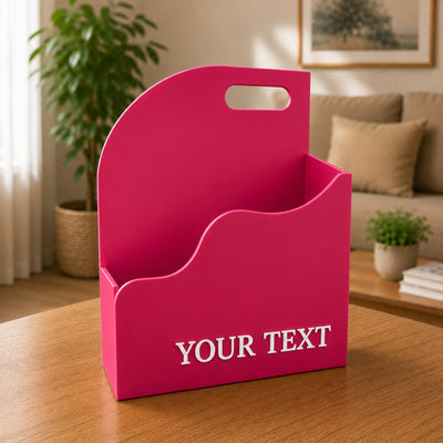 Pink Acrylic Gift Decoration Hamper Box - 30X10.5X40 cm