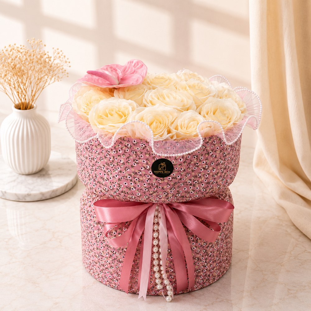 Premium Rose Round Flower Bouquet