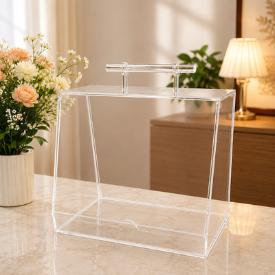 Clear Acrylic Bag Shaped Gift Box - 30.5 x 15 x 25 cm
