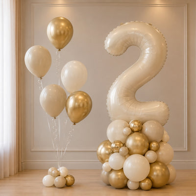 2 Number Party Decoration Balloon Arrangement