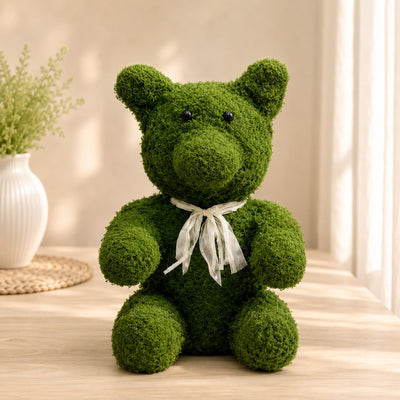 Decorative Green Moss Teddy Bear