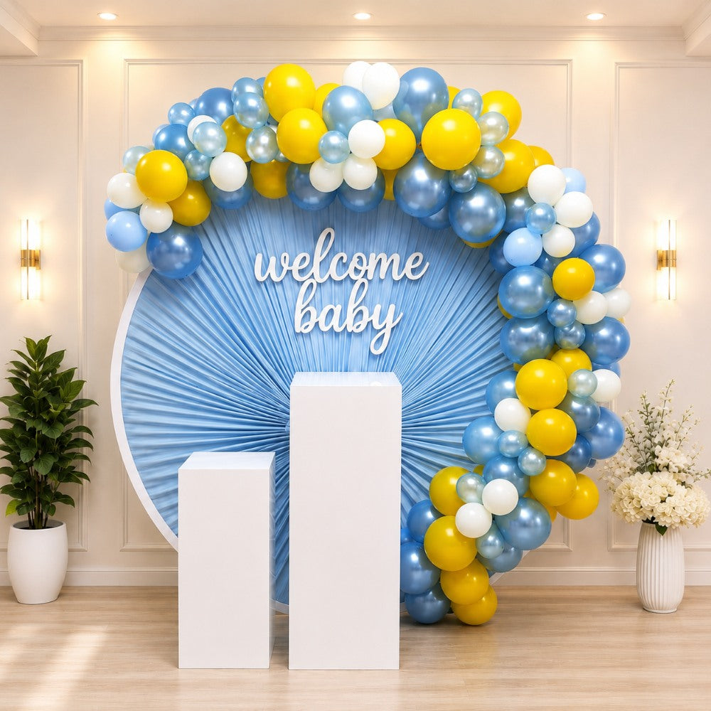 Welcome Baby Party Decoration Backdrop Balloon Arch Arrangement