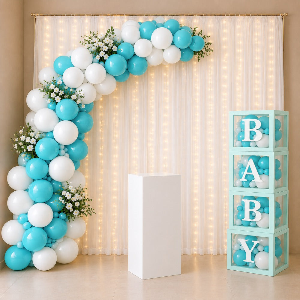Baby Shower Party Decoration Boy Theme Balloon Arrangement