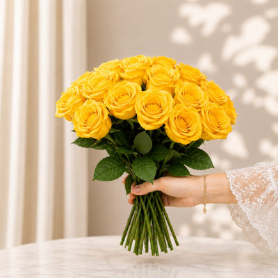 Yellow Roses Wholesale - 25 Stems