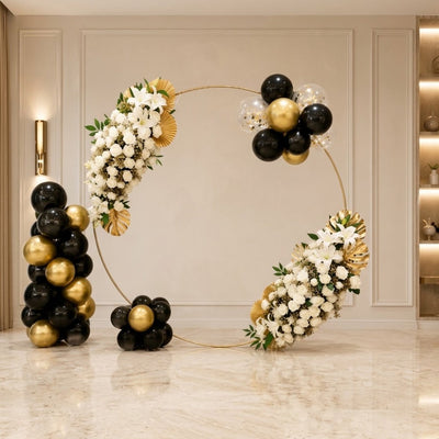 Luxury Graduation Floral & Balloon Backdrop Arrangement