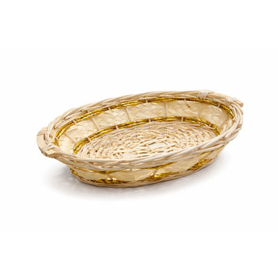 Bamboo Hamber Gift Basket Oval Medium - 48X35Cm