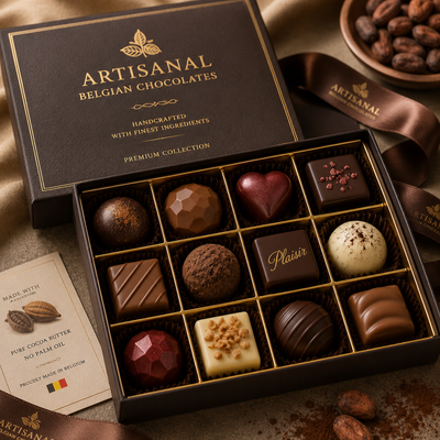 Artisanal Belgian Chocolate Box